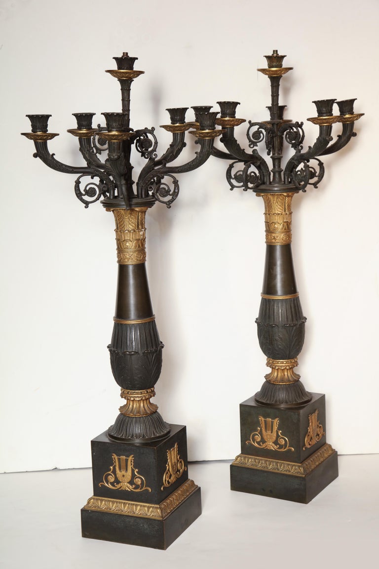 Pair of French Empire Candelabra at 1stDibs