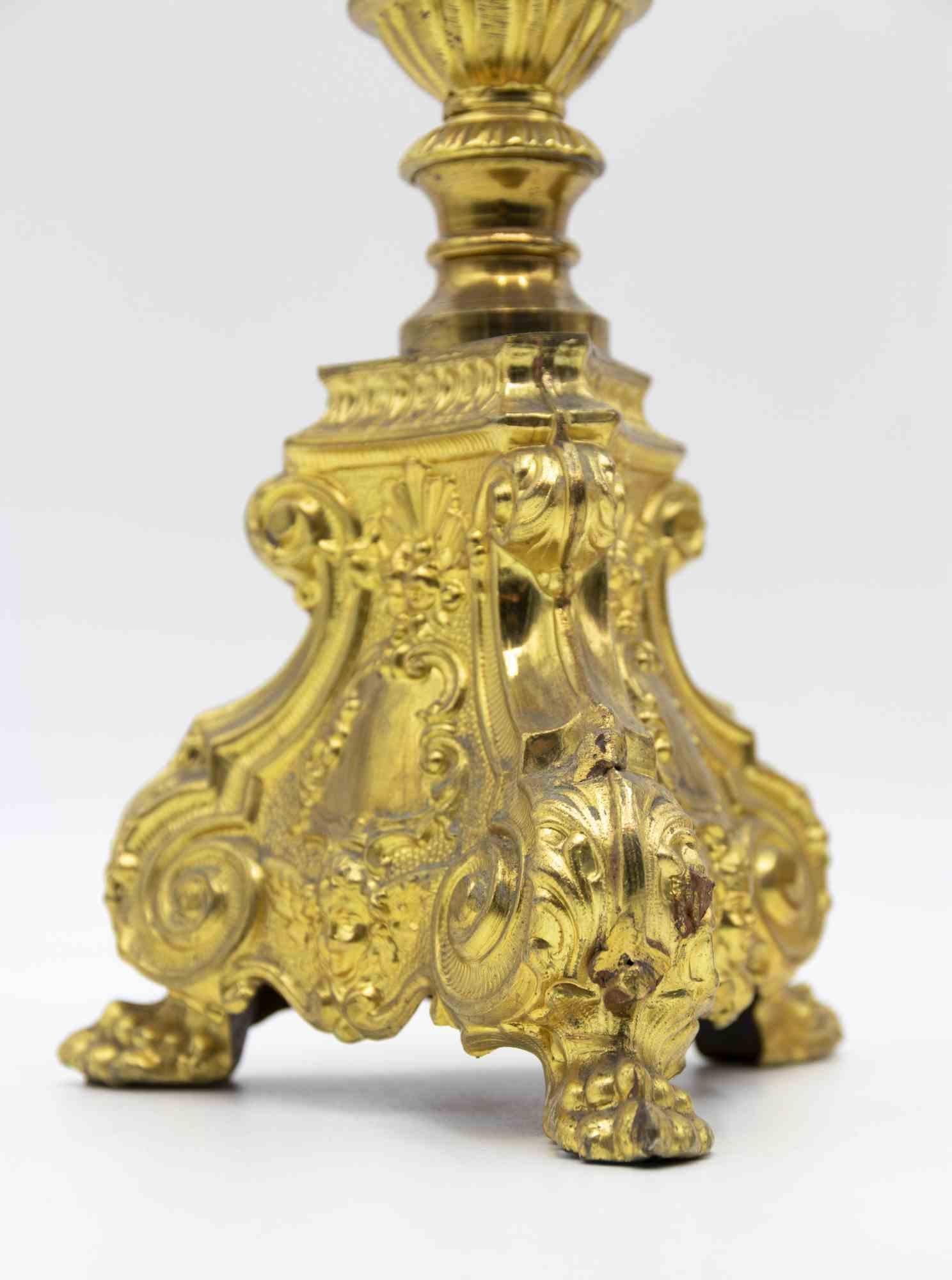 Europeo Coppia di candelabri impero francesi, Italia, metà del XIX secolo in vendita