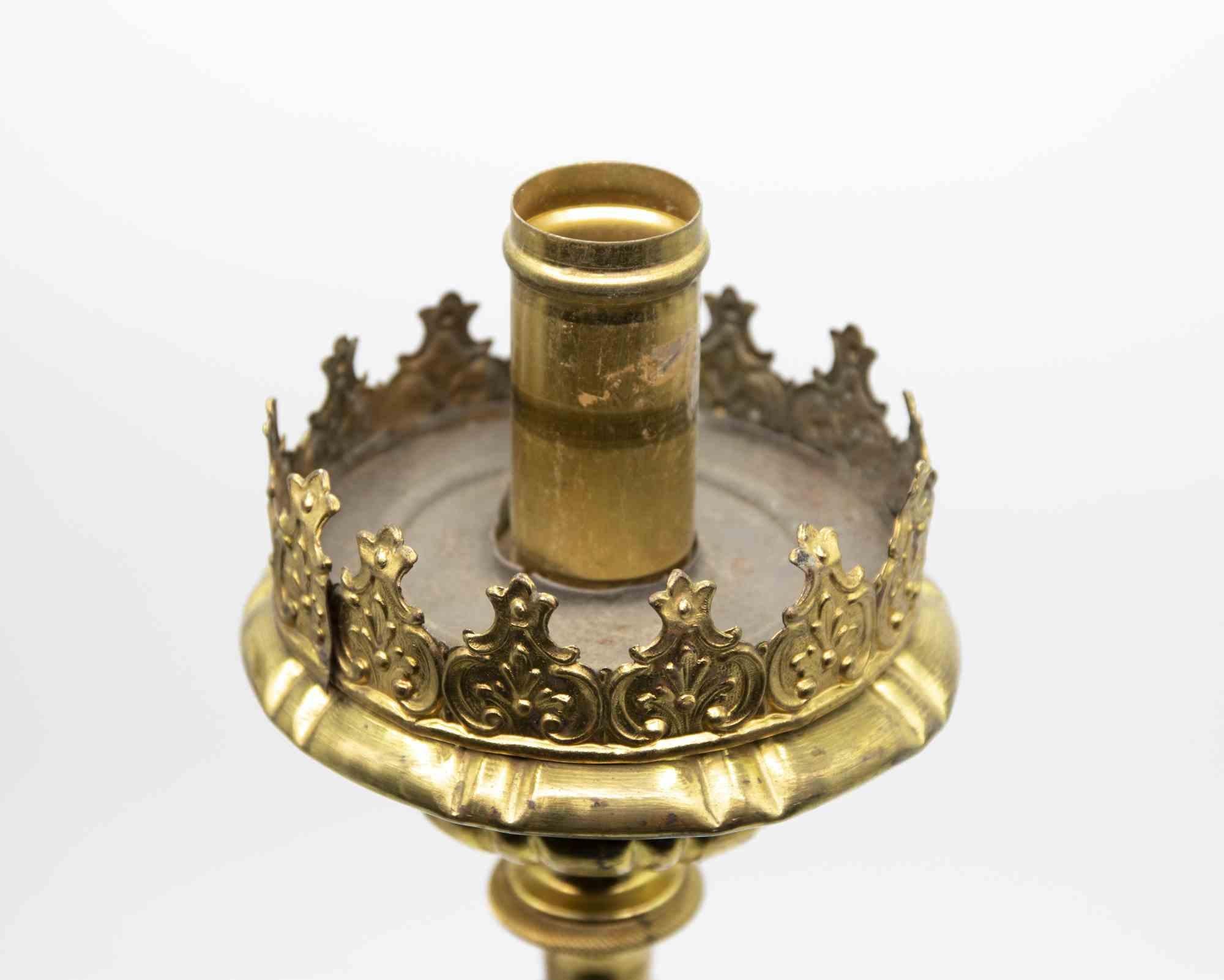 Coppia di candelabri impero francesi, Italia, metà del XIX secolo In condizioni buone in vendita a Roma, IT