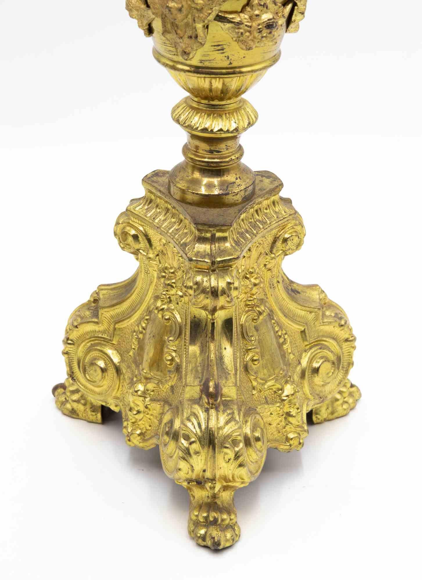 Coppia di candelabri impero francesi, Italia, metà del XIX secolo in vendita 1