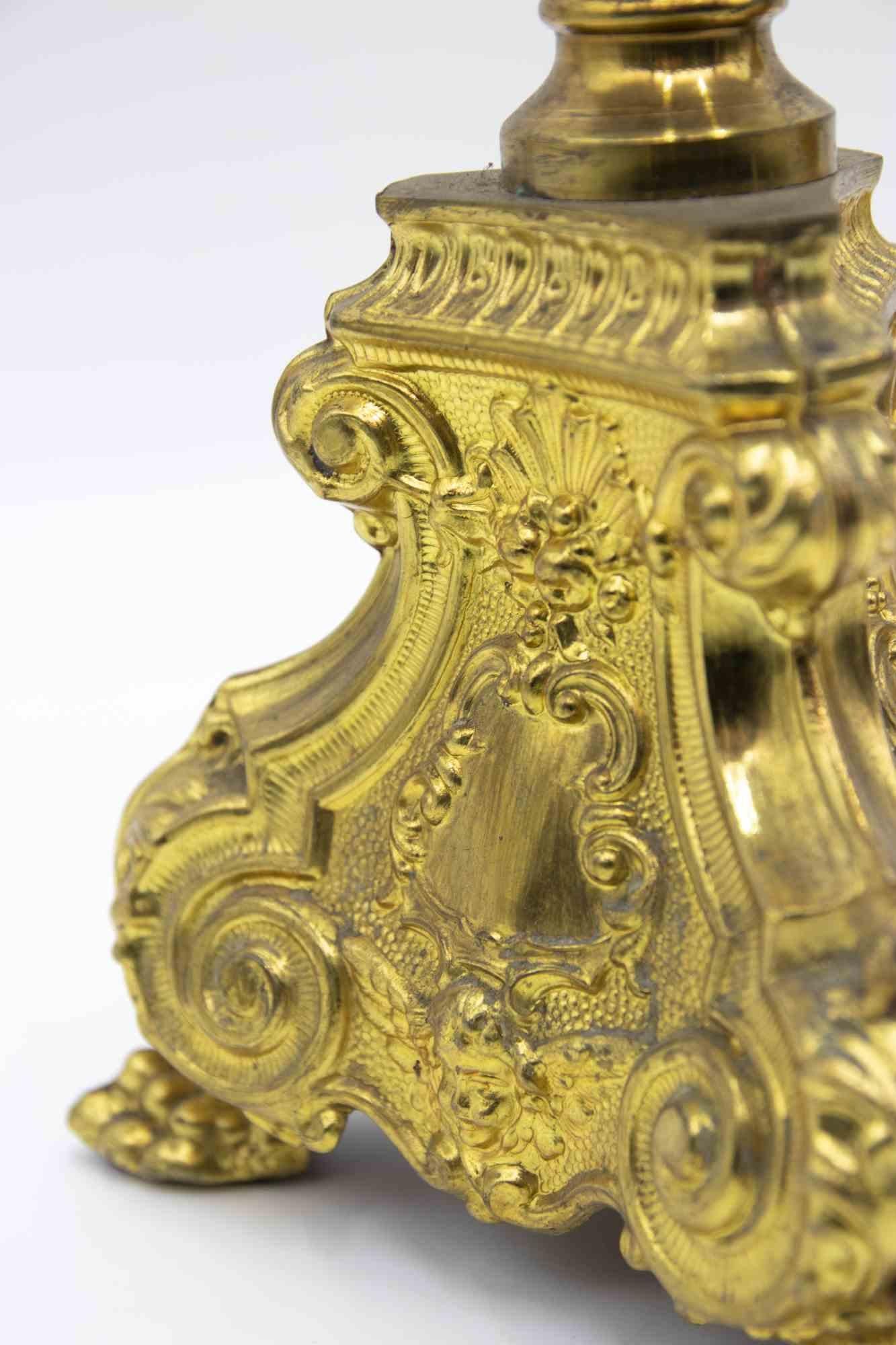 Coppia di candelabri impero francesi, Italia, metà del XIX secolo in vendita 3