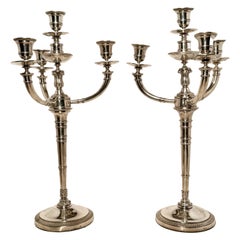Used Pair of French Empire Candelabra Jean-Philippe Baptiste Huguet Paris 1800-1809