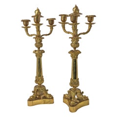 Pair of French Empire Candleabra