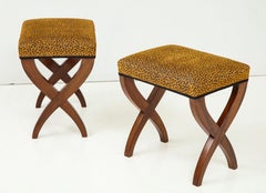 Pair of French Empire Curule Benches