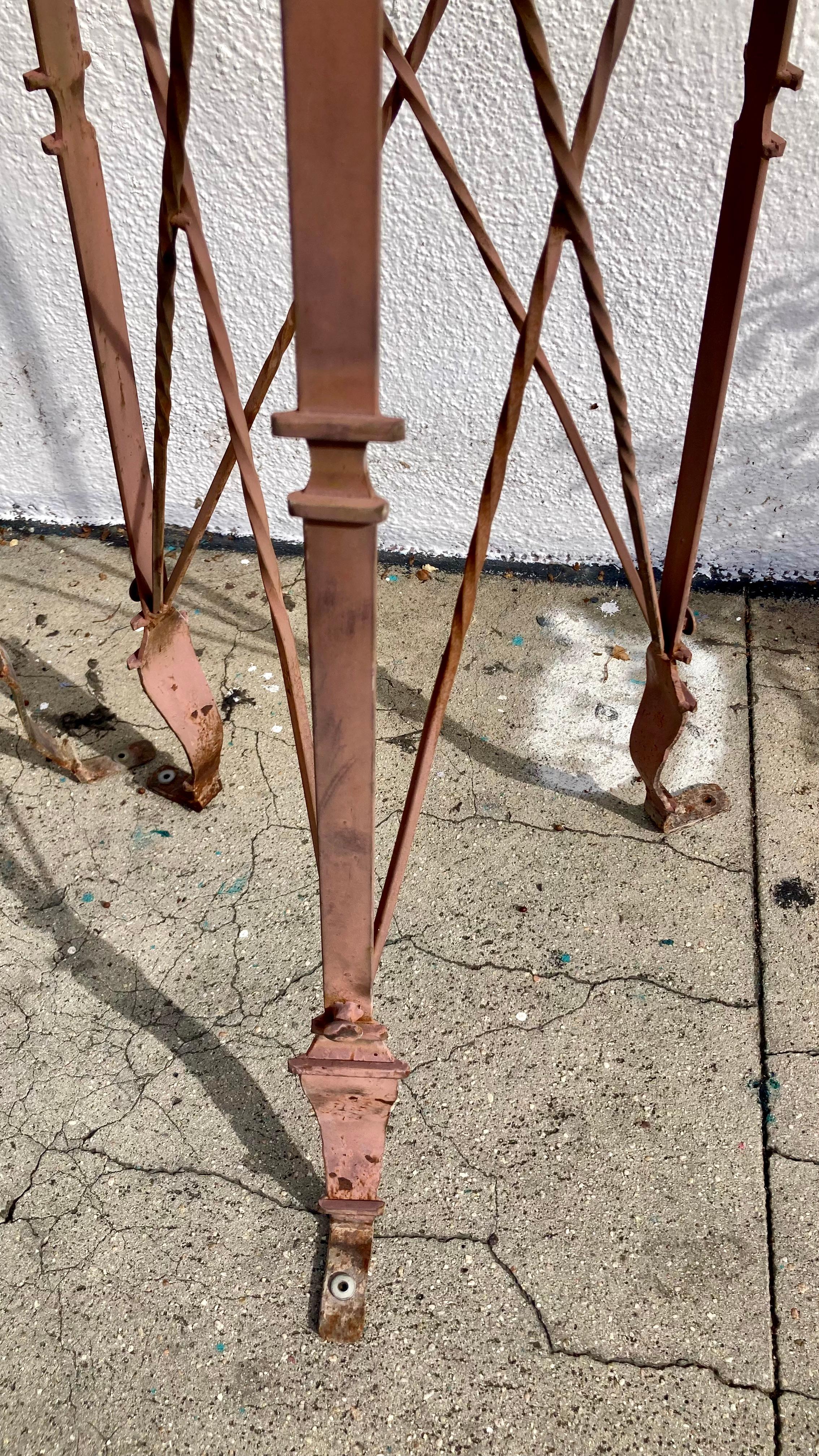 Pair of French Empire Iron Plant Stands For Sale 8