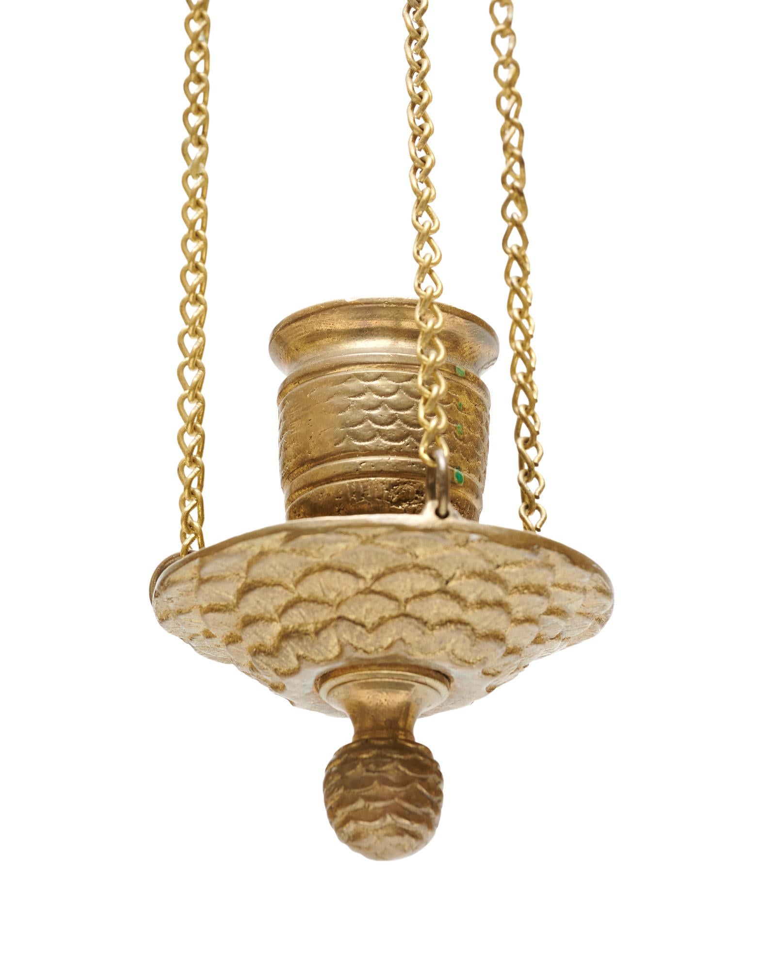 Pair of French Empire Period Brass Candle Sconces For Sale 3