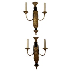 Antique Pair of French Empire Revival Wall Sconces