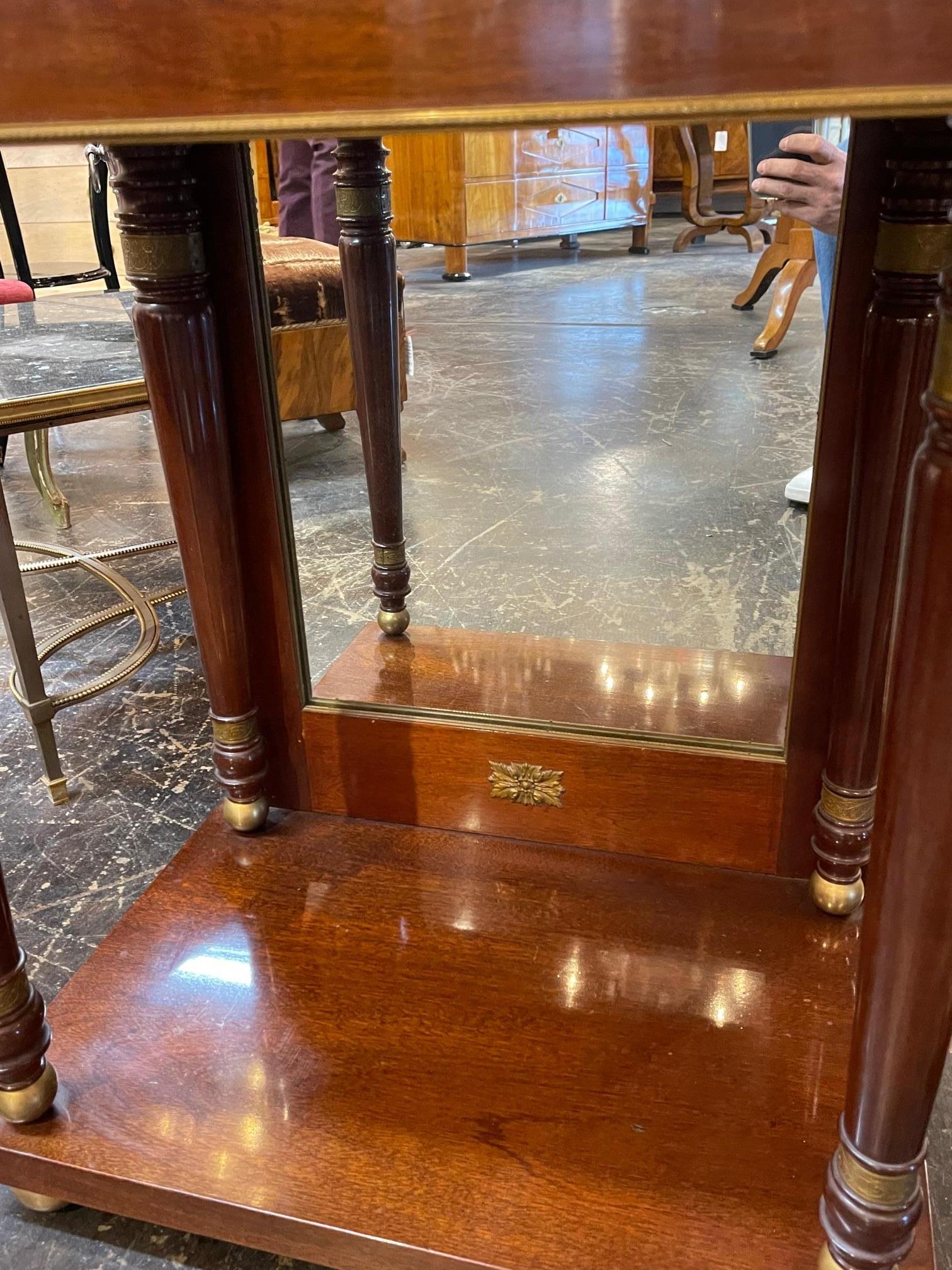 Pair of French Empire Side Tables  For Sale 5