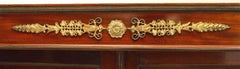Pair of French Empire Mahogany and Bronze Bookcases