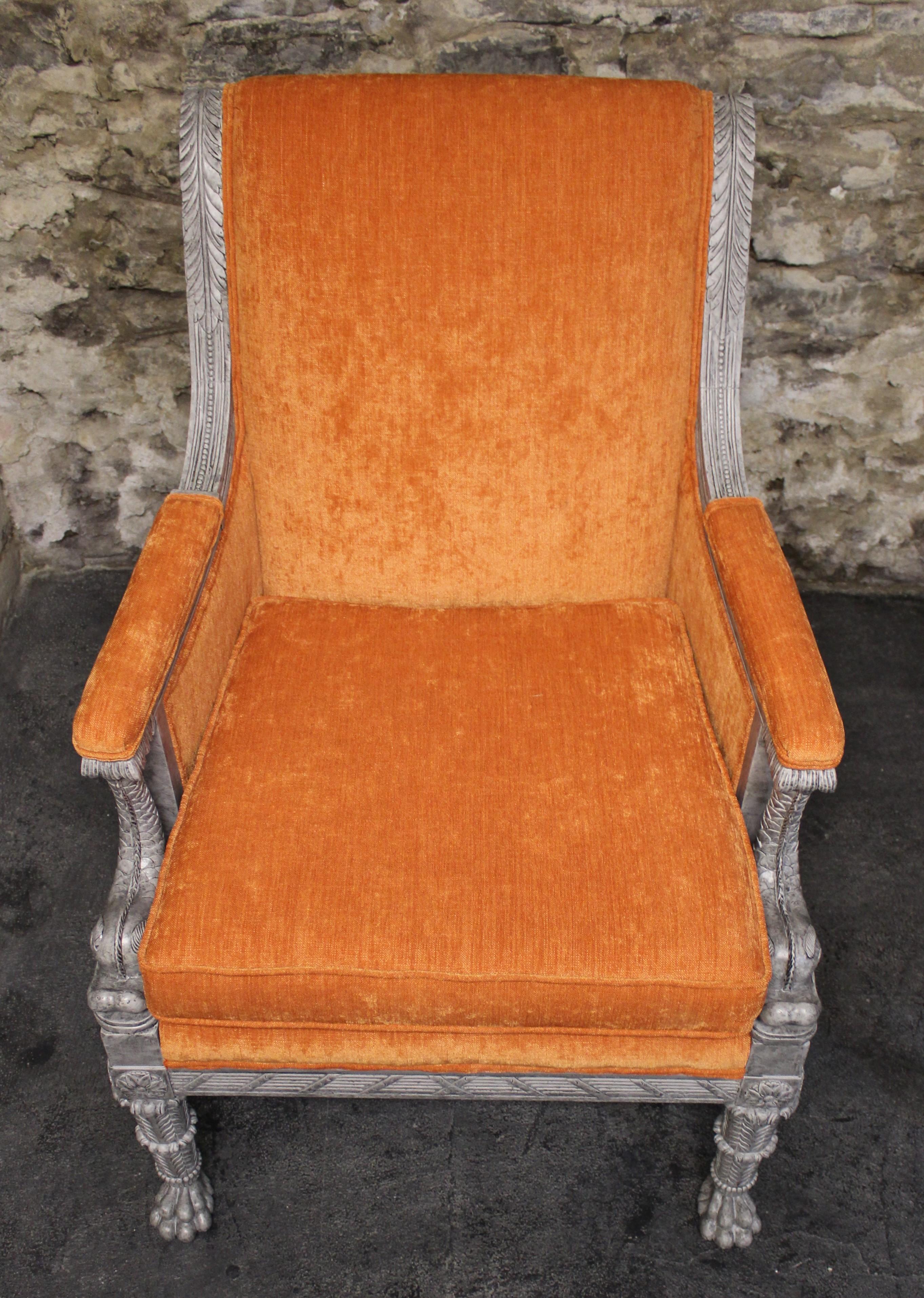 Pair of French Empire Style Armchairs 5