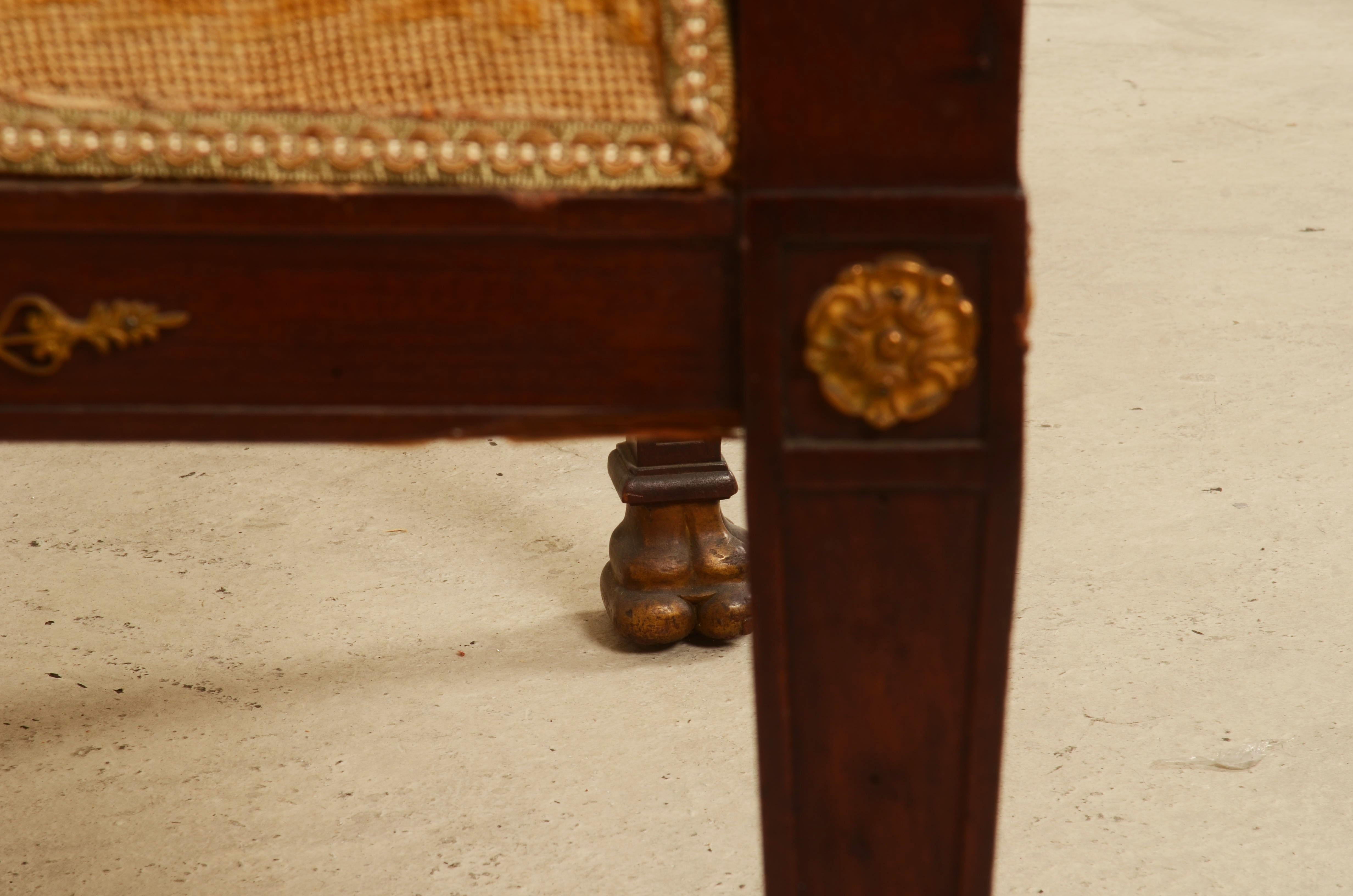 Pair of French Empire Style Armchairs For Sale 10