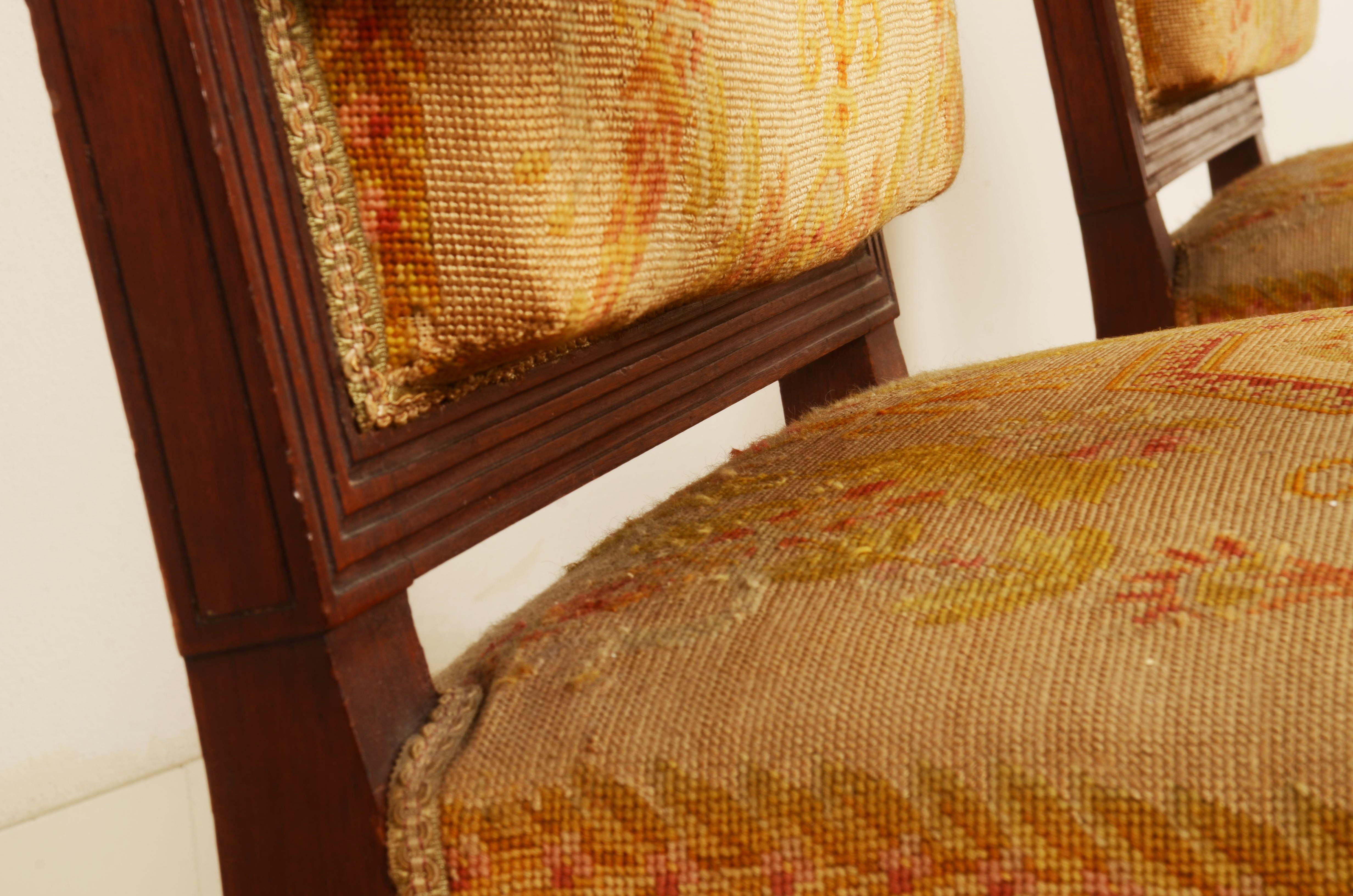 Pair of French Empire Style Armchairs For Sale 11