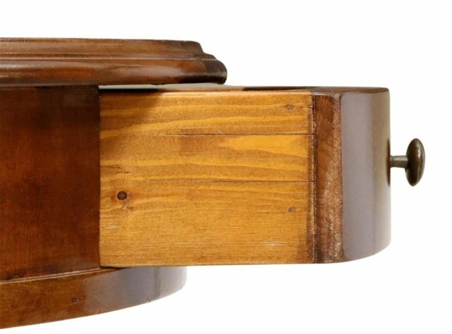 Paar französische Empire-Tische aus Wurzelholz Guéridon  (Holz) im Angebot