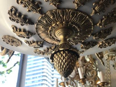 Pair of French Empire Style Chandeliers, Sold Individually