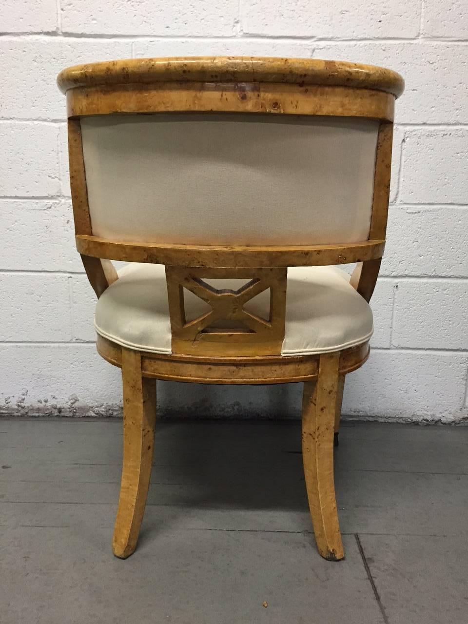 Pair of French Empire Style Side Chairs In Good Condition For Sale In New York, NY