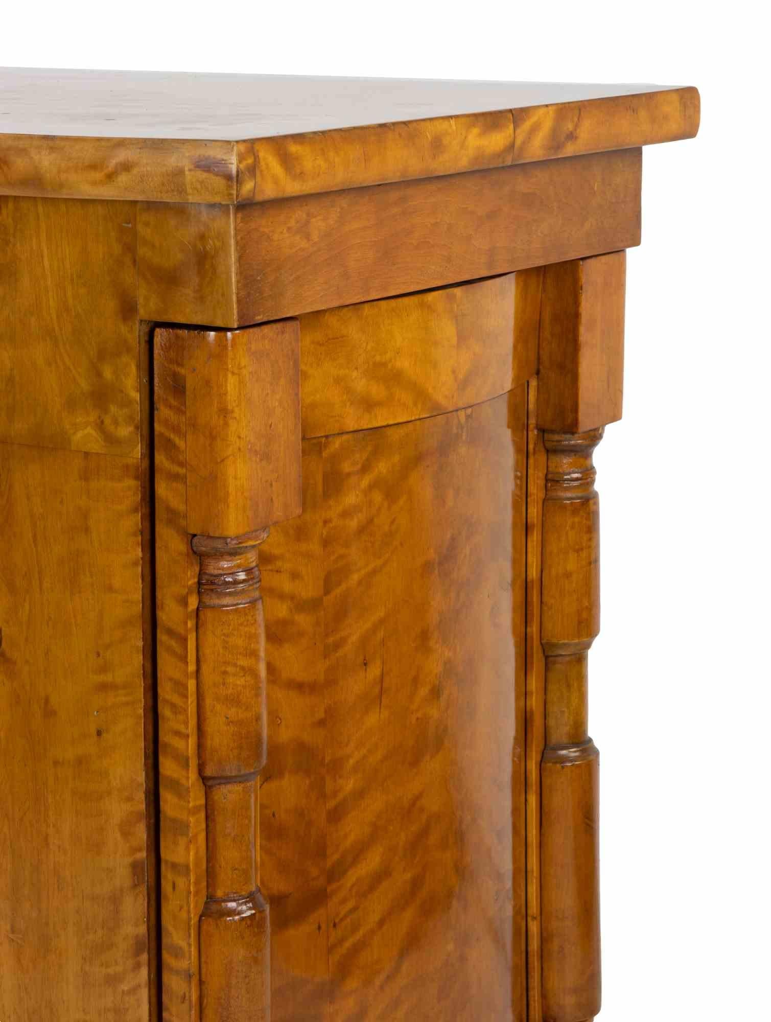 Pair of French Empire Style Walnut Night Tables, Late 19th Century For Sale 2