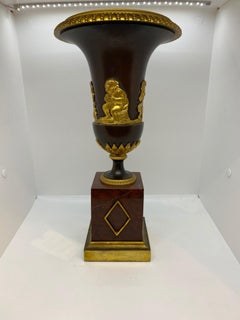 Paire de vases Empire français à utiliser comme lampes
