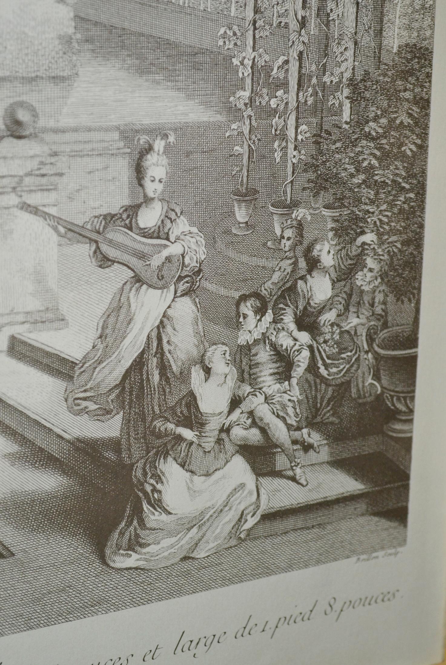 Pair of French Engraving by A. Watteau 2