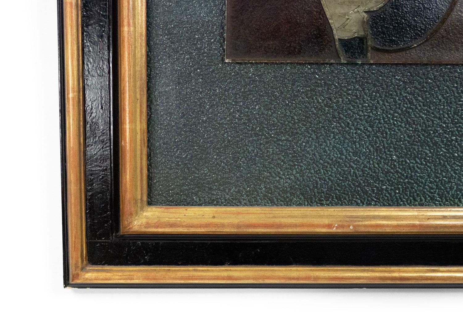 Pareja de placas de pared grabadas francesas de jugadores de polo Vidrio en venta