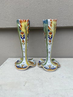 Pair of French Faience Vases Circa 1900