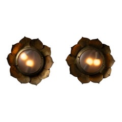 Pair of French Flower Sconces