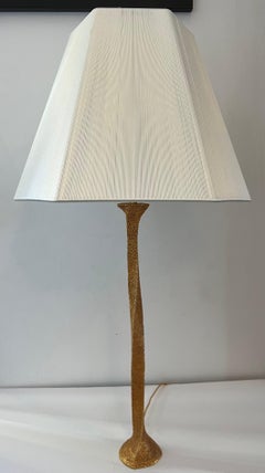 Pair of French Fondica Golden Bronze 90’s Table Lamps