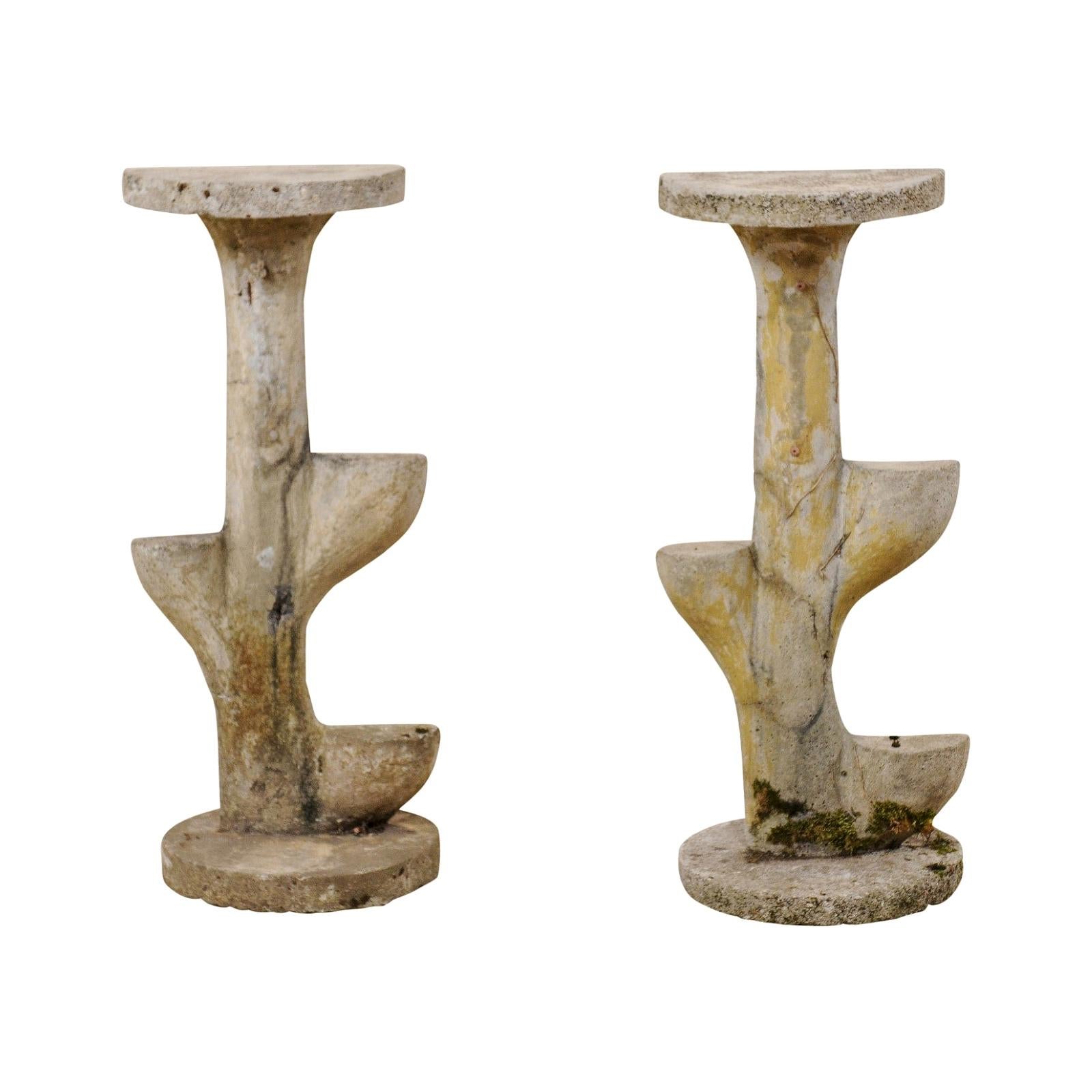Pair of French Garden Sculptural Accents, Mid-20th Century