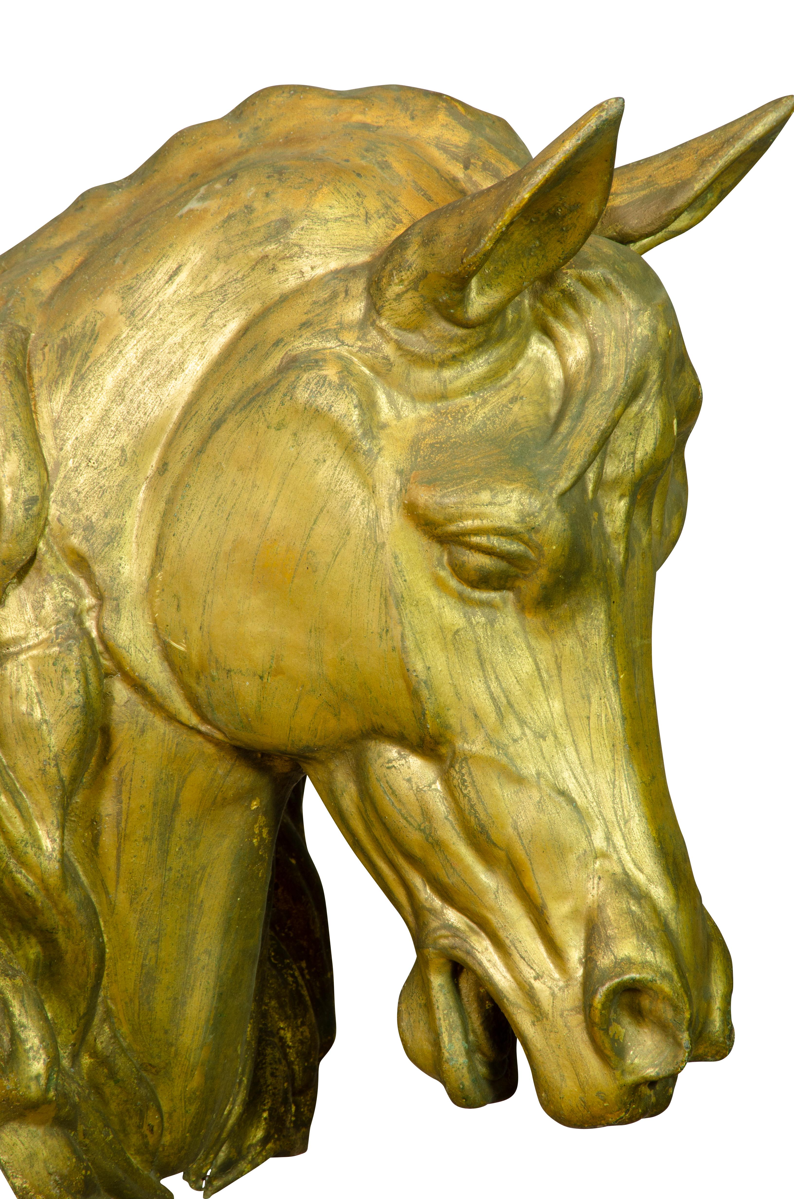gold leaf horse head from france value