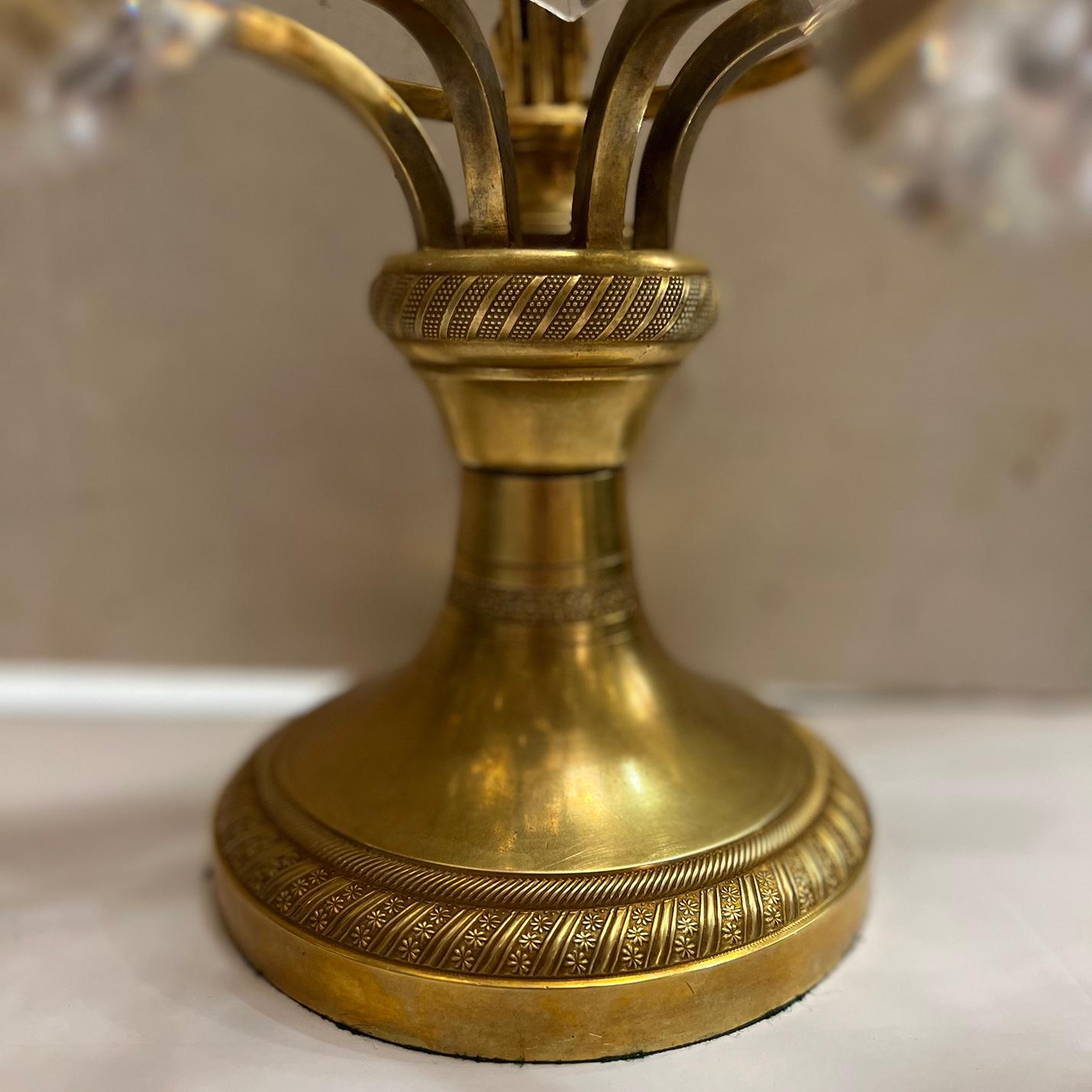 Pair of French Gilt Bronze Candelabra For Sale 1