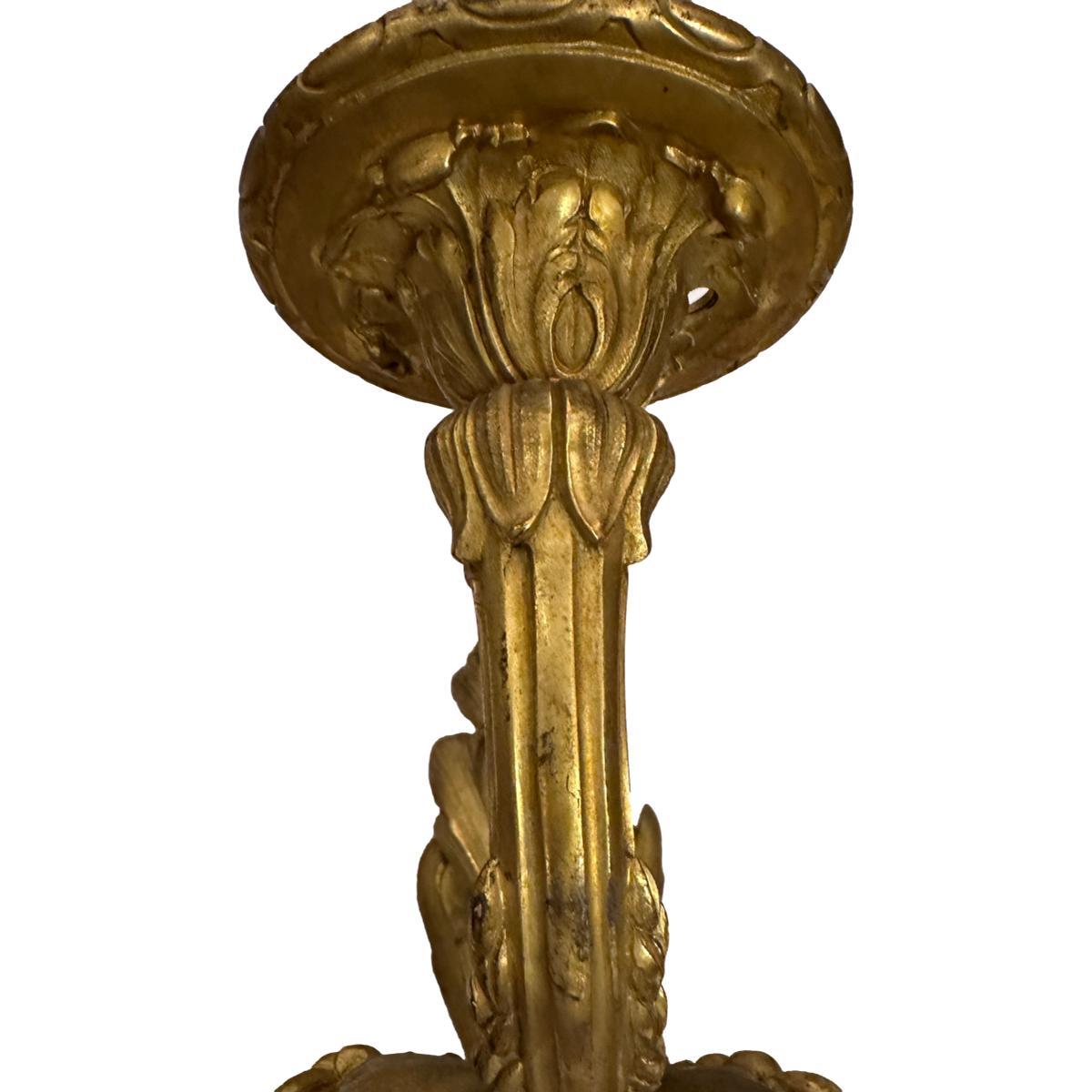 Coppia di applique francesi in bronzo dorato in vendita 2