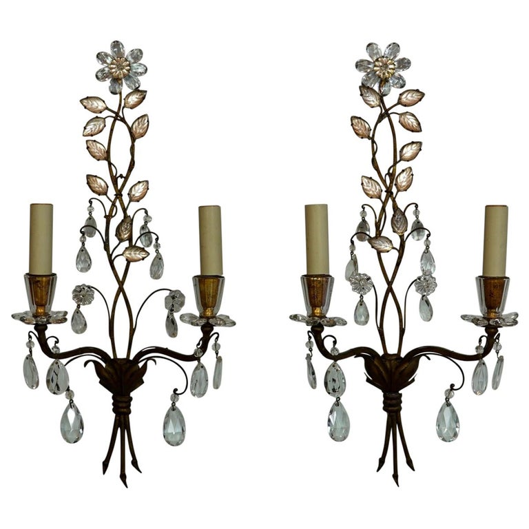 1960 Paire d'appliques en bronze Maison Baguès - Les Puces de Paris