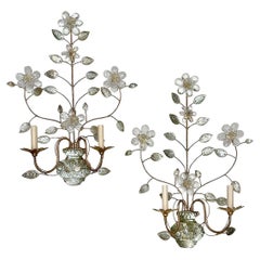 Pair of French Gilt Metal Sconces