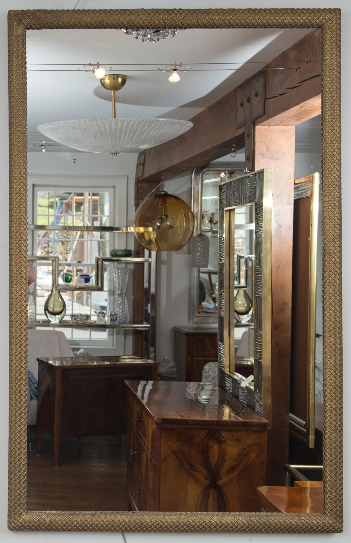 Neoclassical Pair of French Gilt-Wood Mirrors