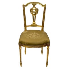 Pair of French Giltwood Accent Chairs, c. 1910's