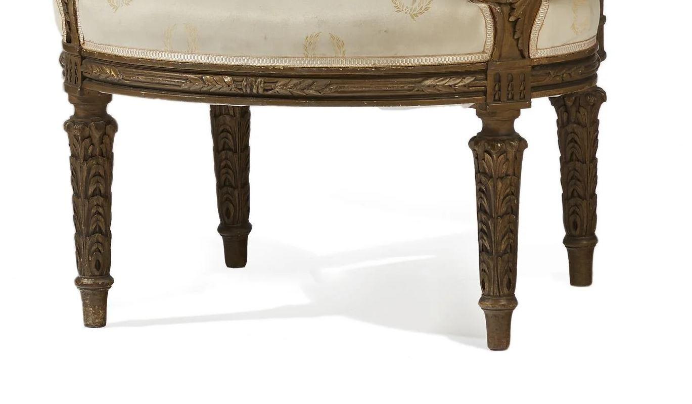 Pair of French Giltwood Armchairs, 19th Century 6