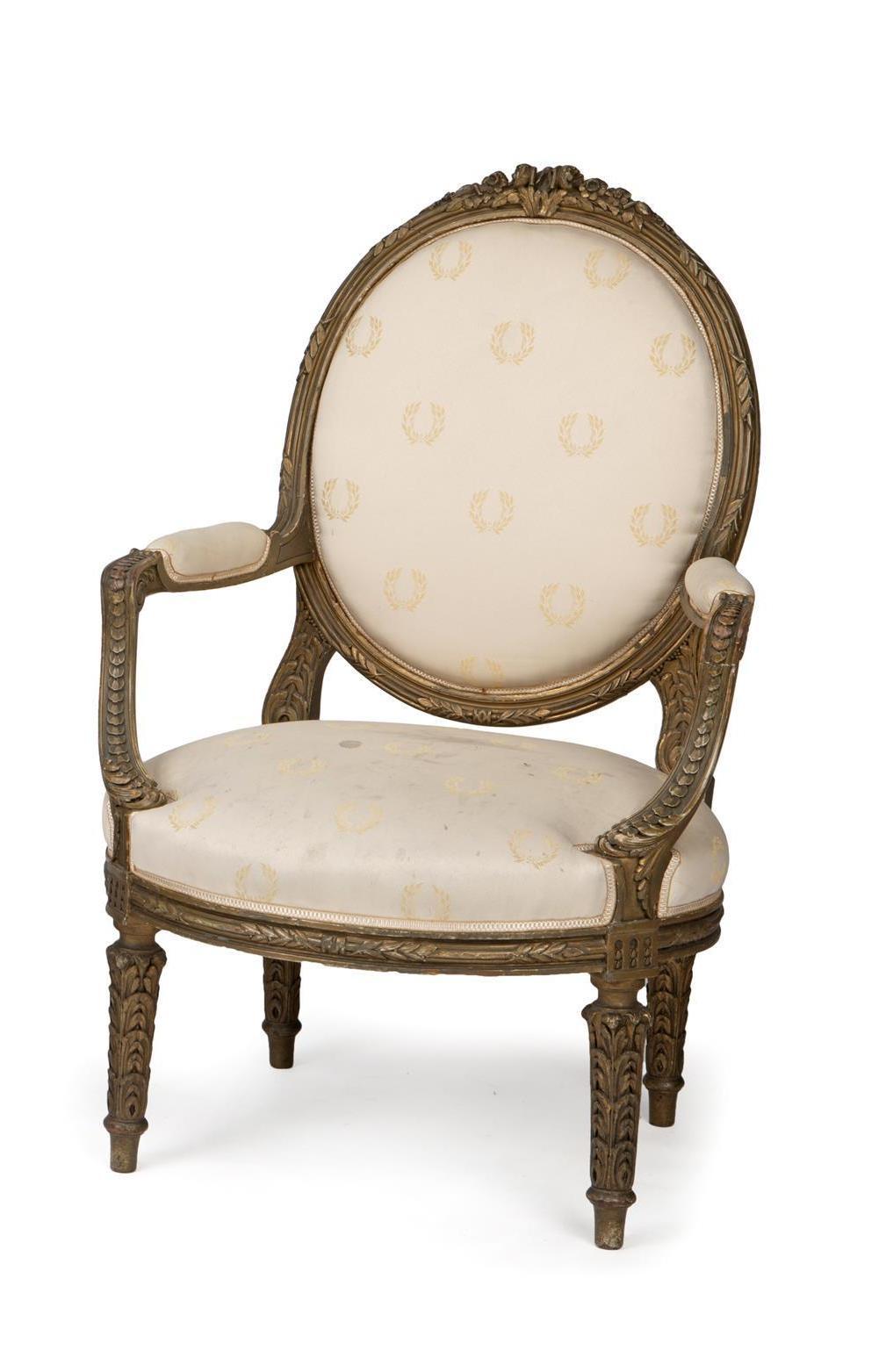 Pair of French Giltwood Armchairs, 19th Century 3