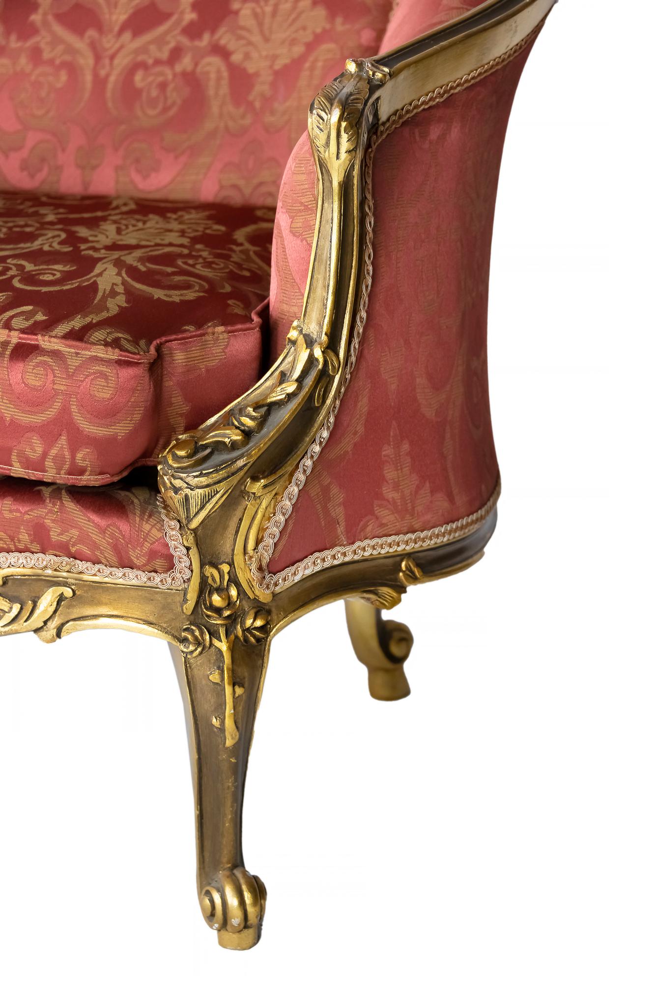 Pair of French Giltwood Loveseat Sofas 1