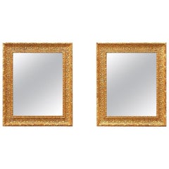 Antique Pair of French Giltwood Mirrors, circa 1900