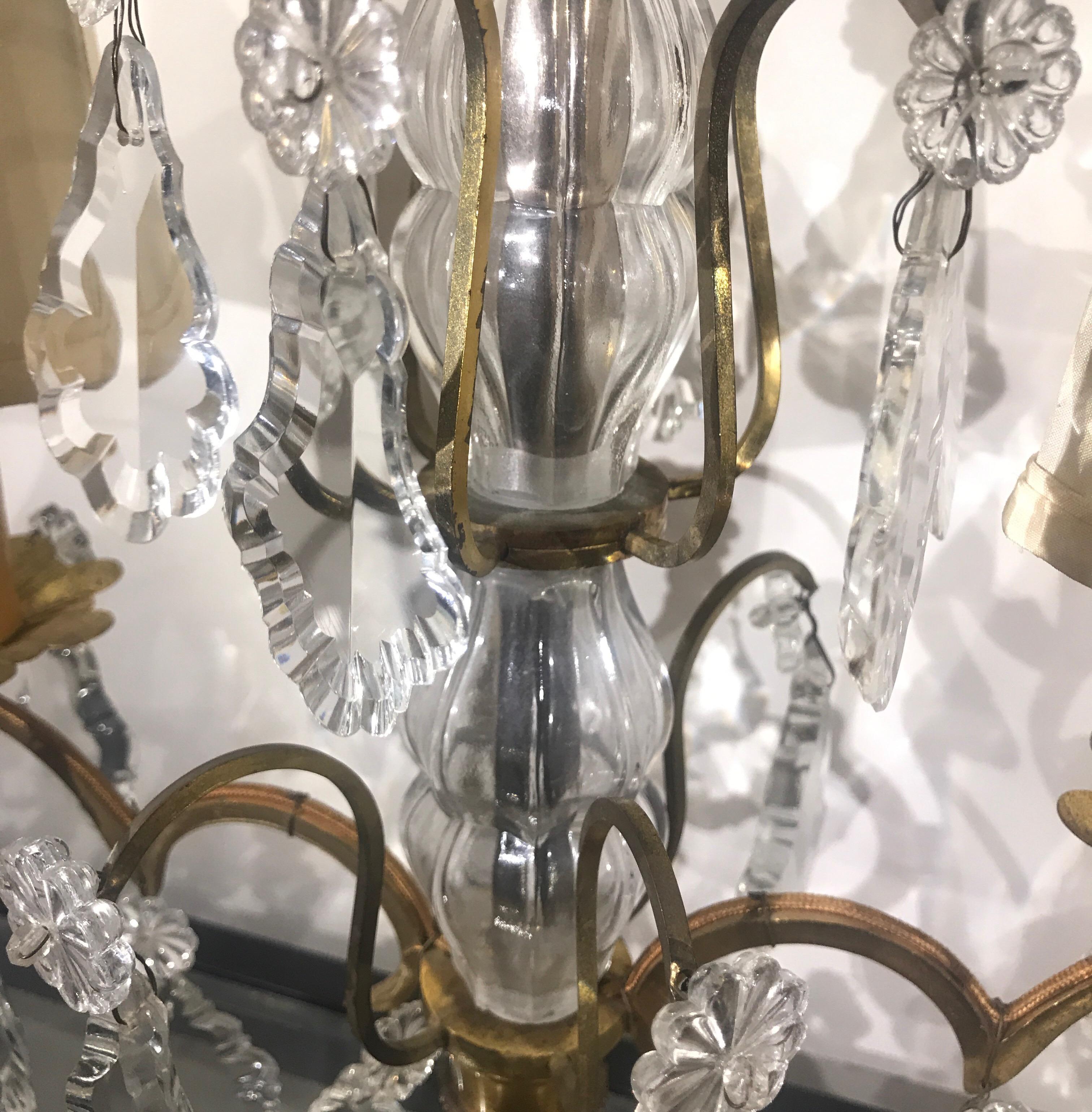 Pair of French Girondole Candelabra Lamps 5