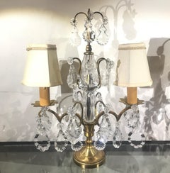 Pair of French Girondole Candelabra Lamps