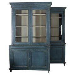 Pair of French Glazed Bookcases