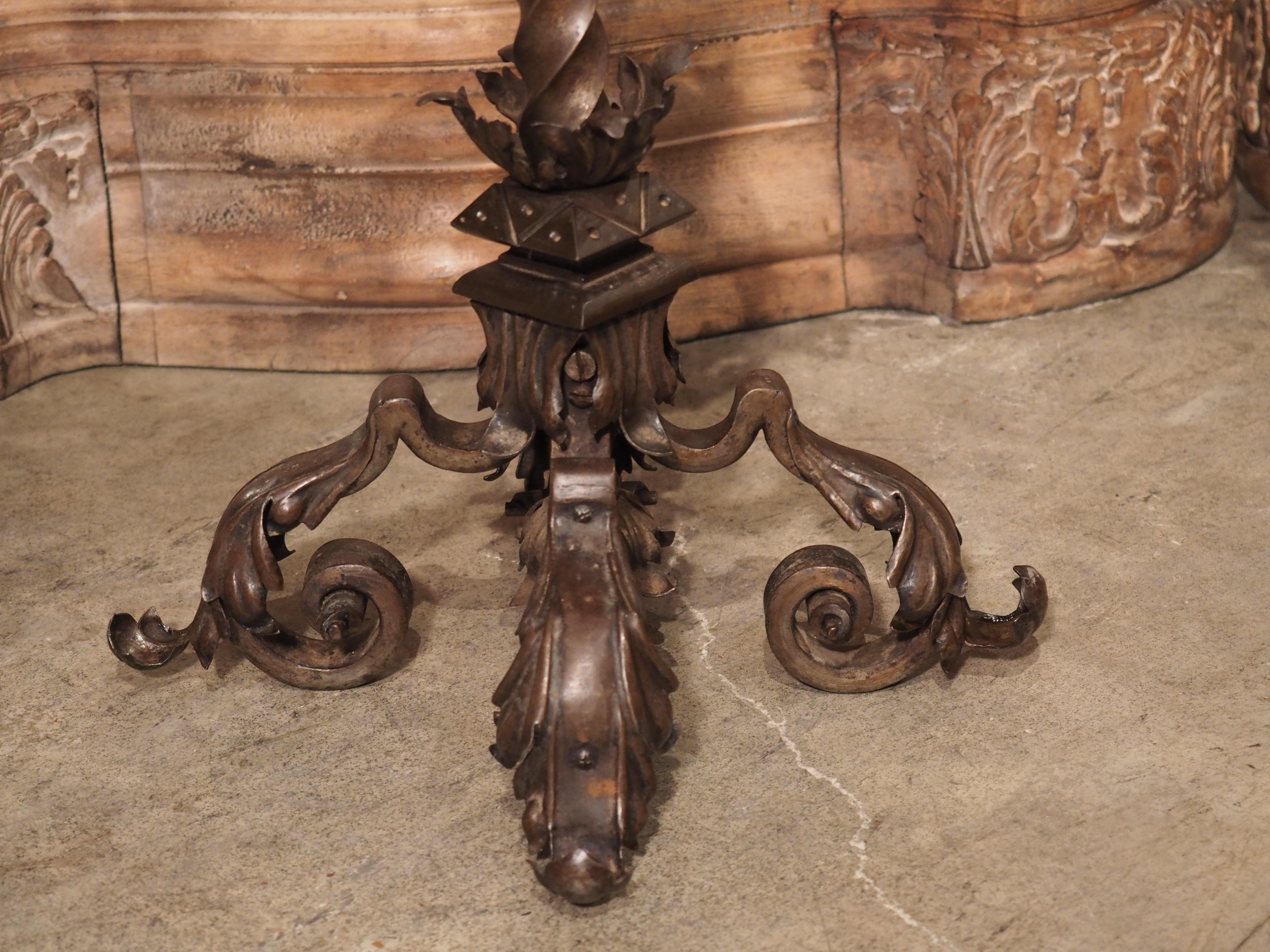 antique wrought iron candelabra