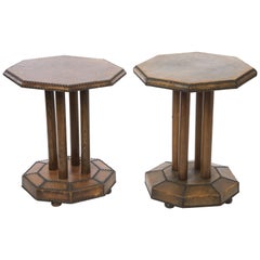 Pair of French Gueridon Bistro Tables
