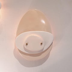 Pair of French Hand-Built Ceramic Sconce