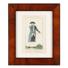 Pair of French hand colored theatrical engravings, c. 1800