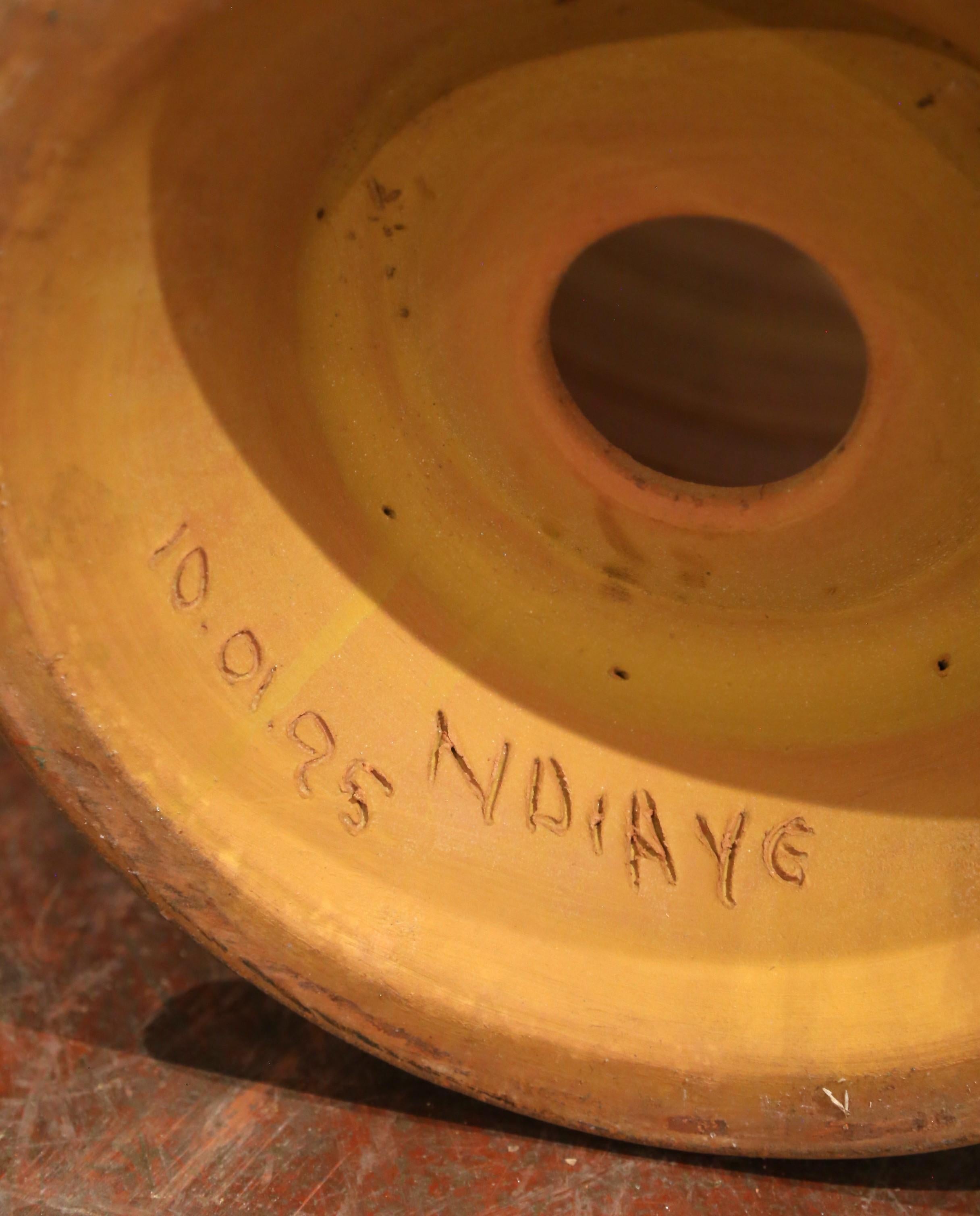 Coppia di fioriere Anduze in terracotta smaltata fatte a mano da La Madeleine in vendita 1