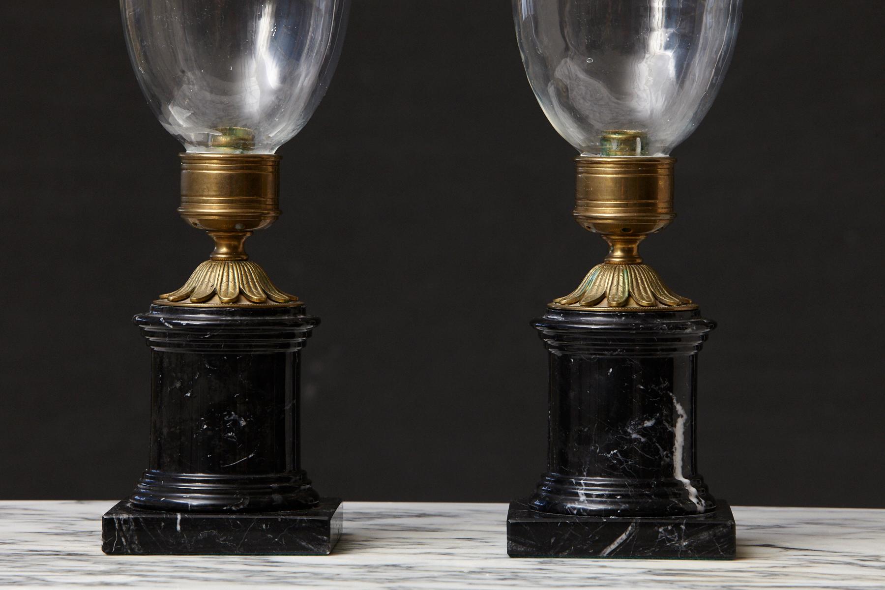 marble hurricane candle holders