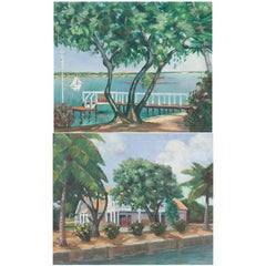 Pair of French Impressionist Oil Paintings