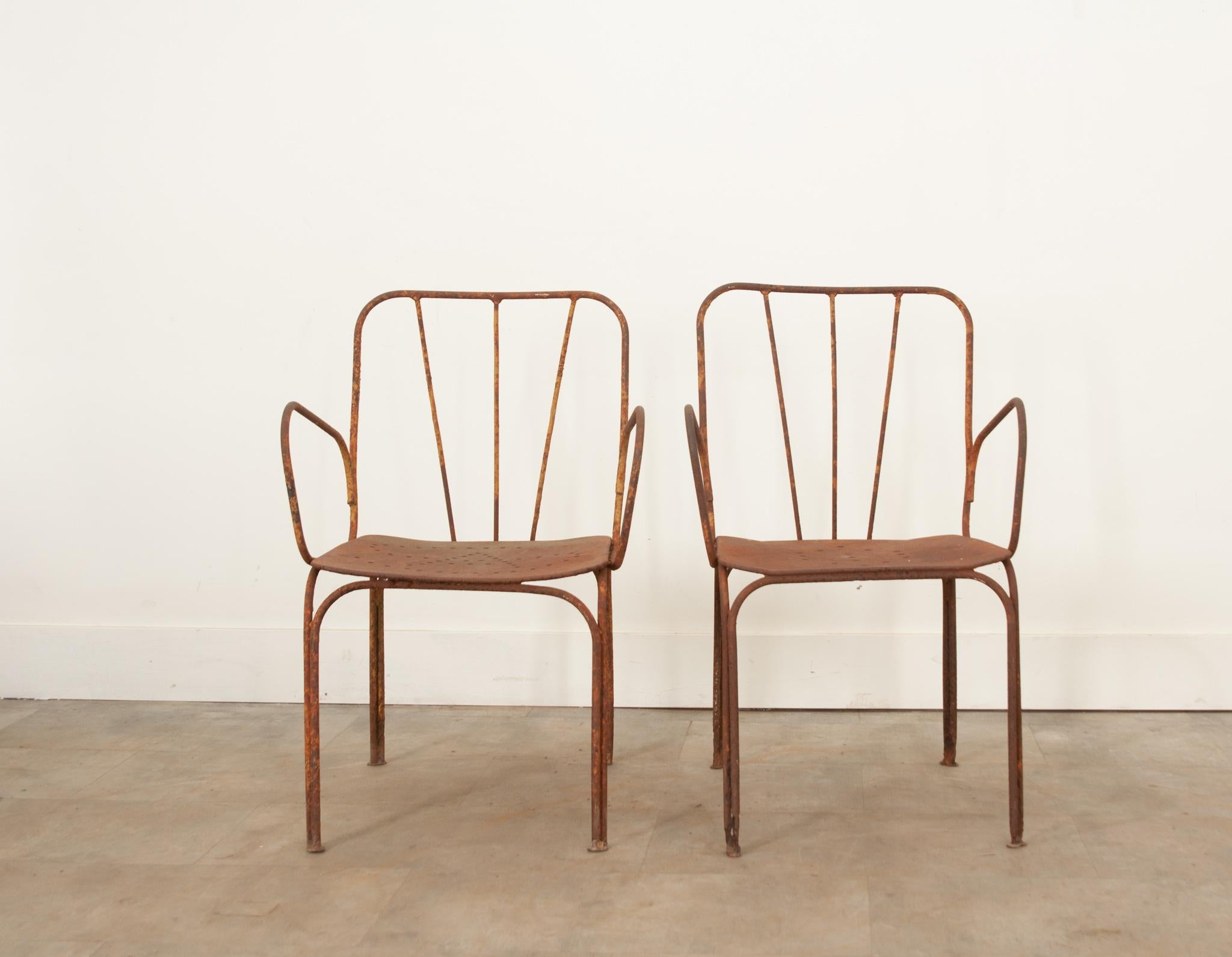 Other Pair of French Iron Bistro Chairs