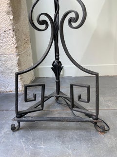 Pair of French Iron Floor Lamps, circa 1940